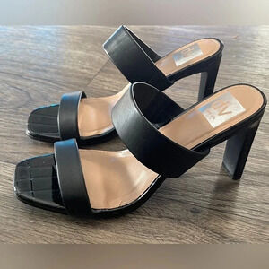 Dolce Vita black mules size 7 narrow party career girly feminine